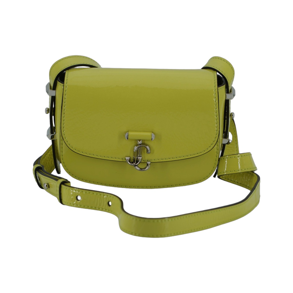 Lime Yellow Leather Small Shoulder Bag