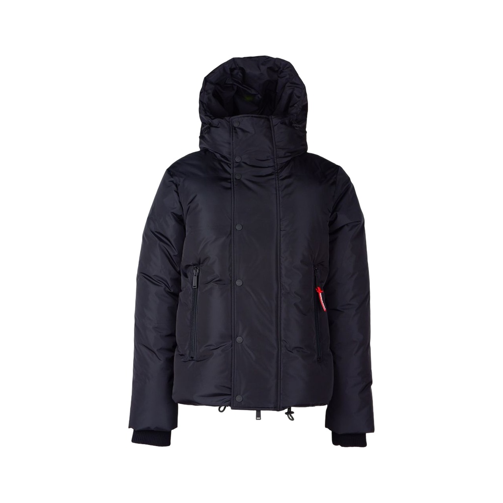 Black Nylon Men Down Jacket