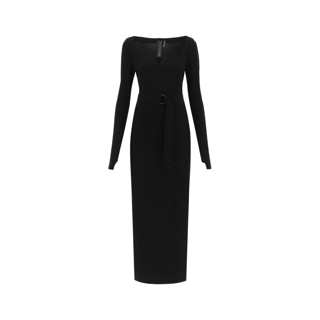 scoop neckline maxi dress