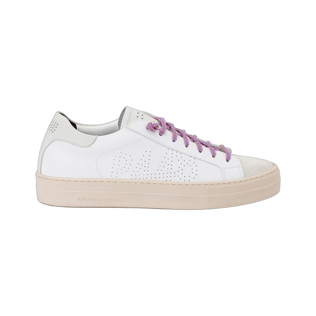 White Leather Athletic Sneakers