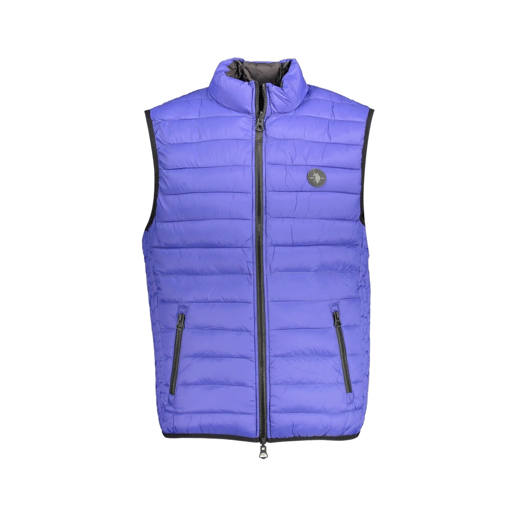 Blue Nylon Men Jacket