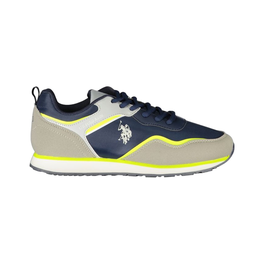 Blue Polyester Sneaker