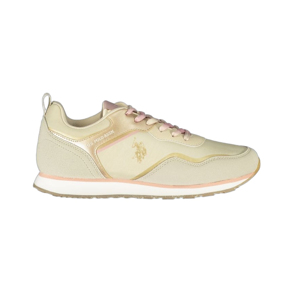 Beige Polyester Sneaker