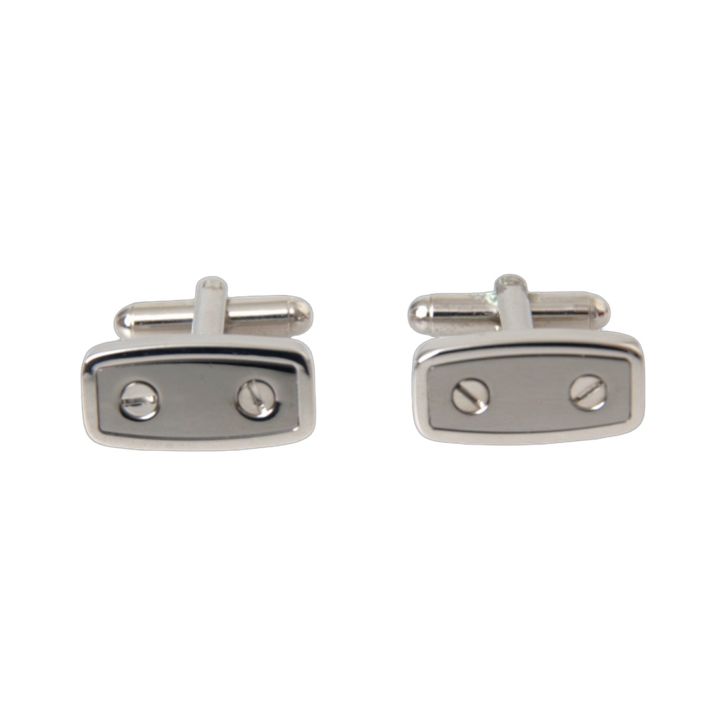Silver Plated Metal Brass Pin Men Cufflinks