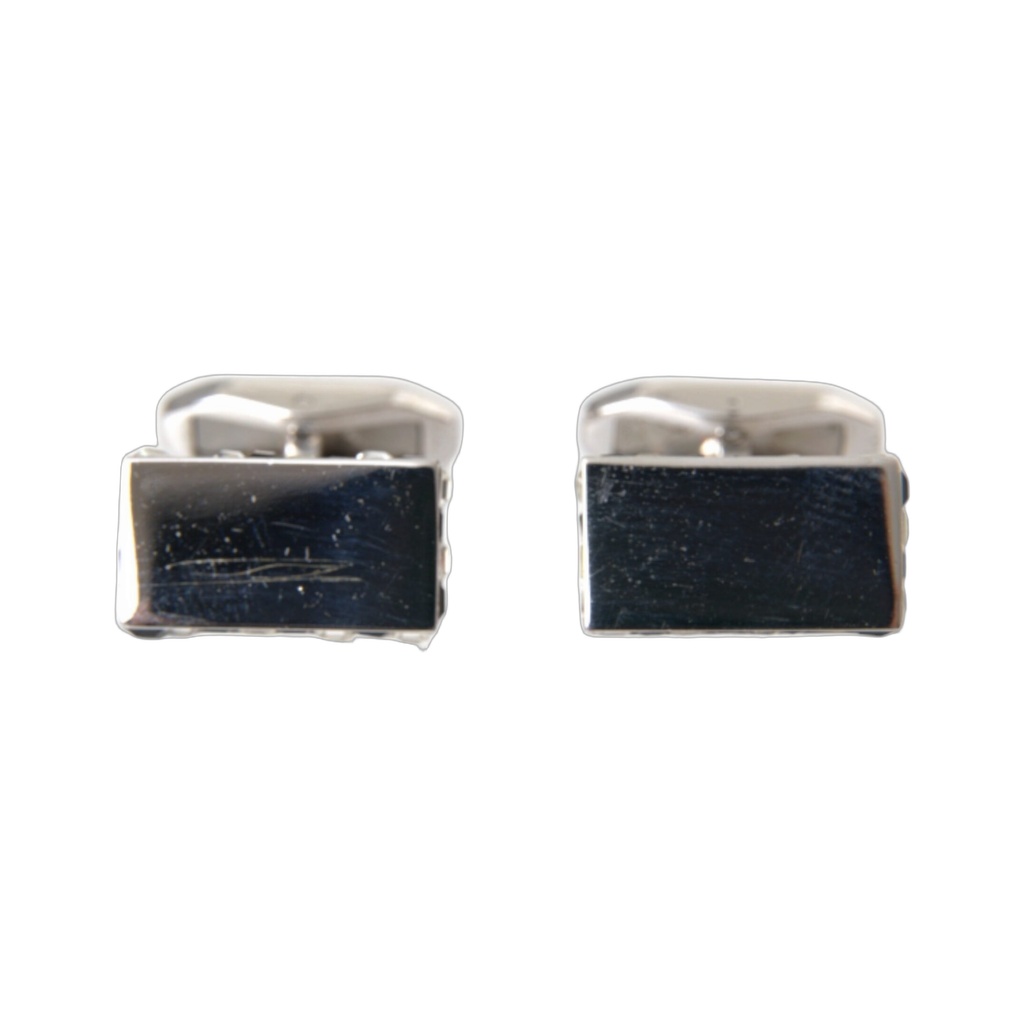 Silver Plated Metal Brass Pin Men Cufflinks