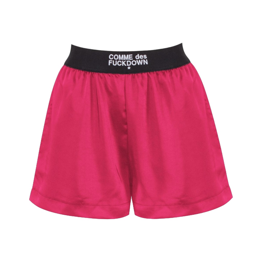 Fuchsia Polyester Short