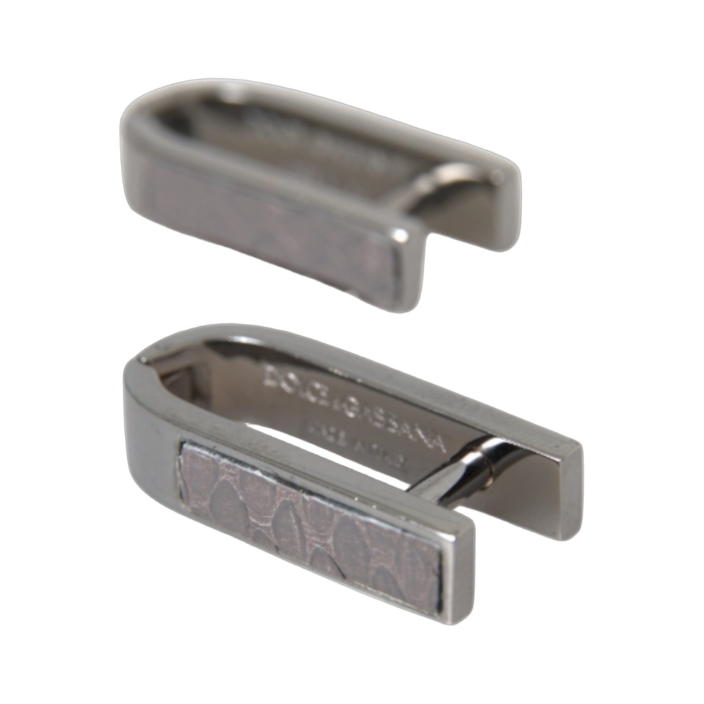 Silver Plated Metal Brass Pin Men Cufflinks