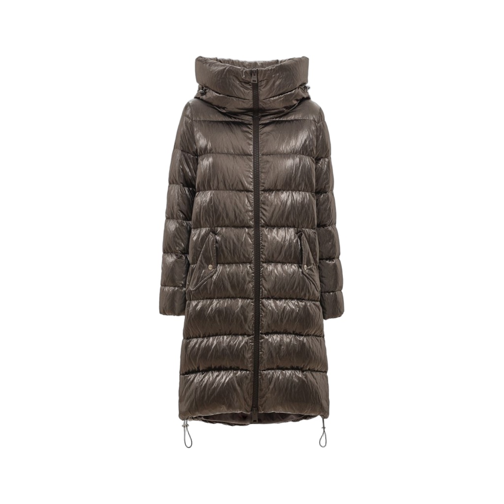 Silver Viscose Jackets & Coat