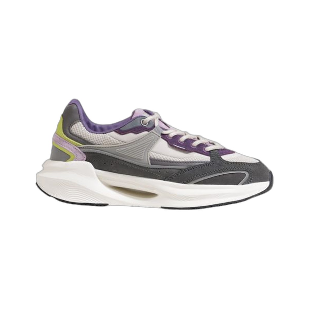 Gray Fabric Chunky Sneakers