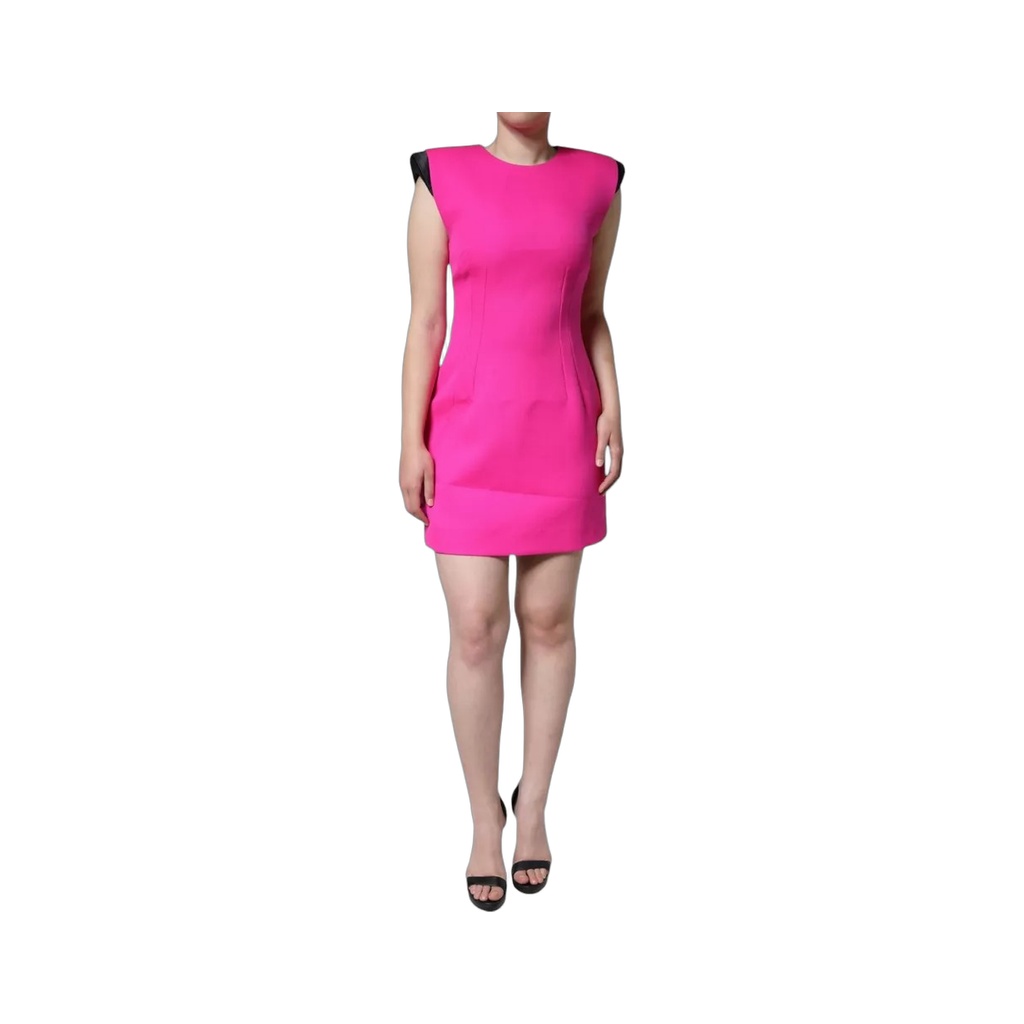Pink Sleeveless Bodycon A-line Mini Dress