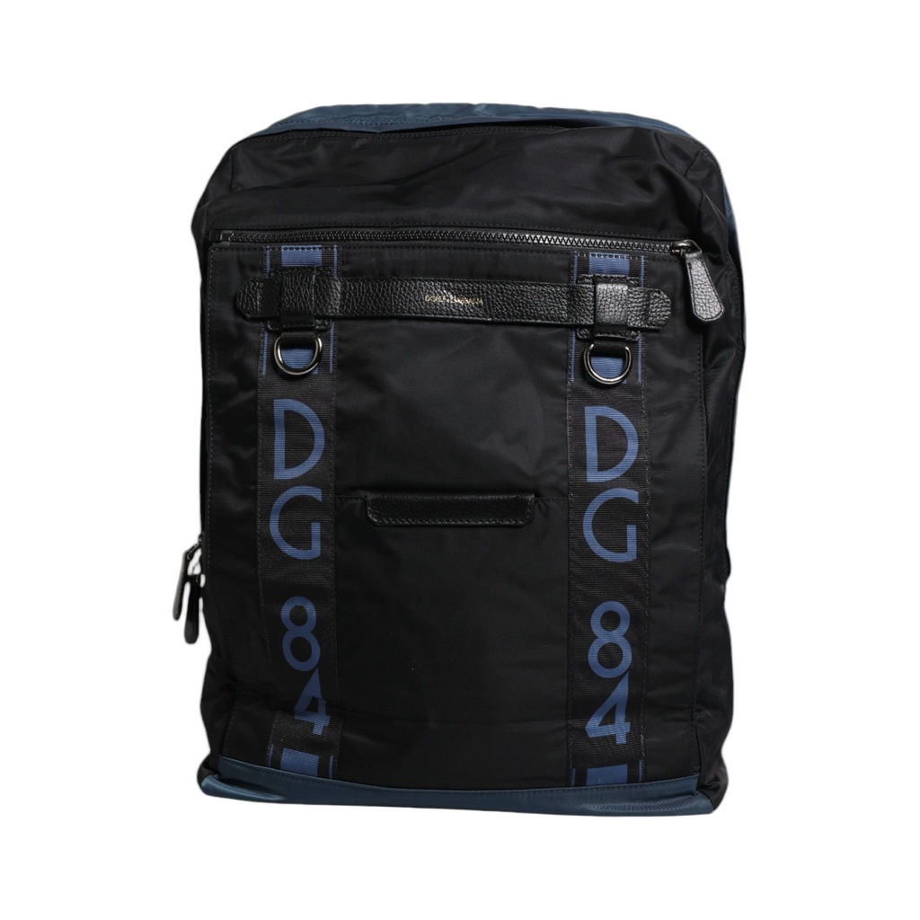 Black Nylon DG Logo School Backpack Bag