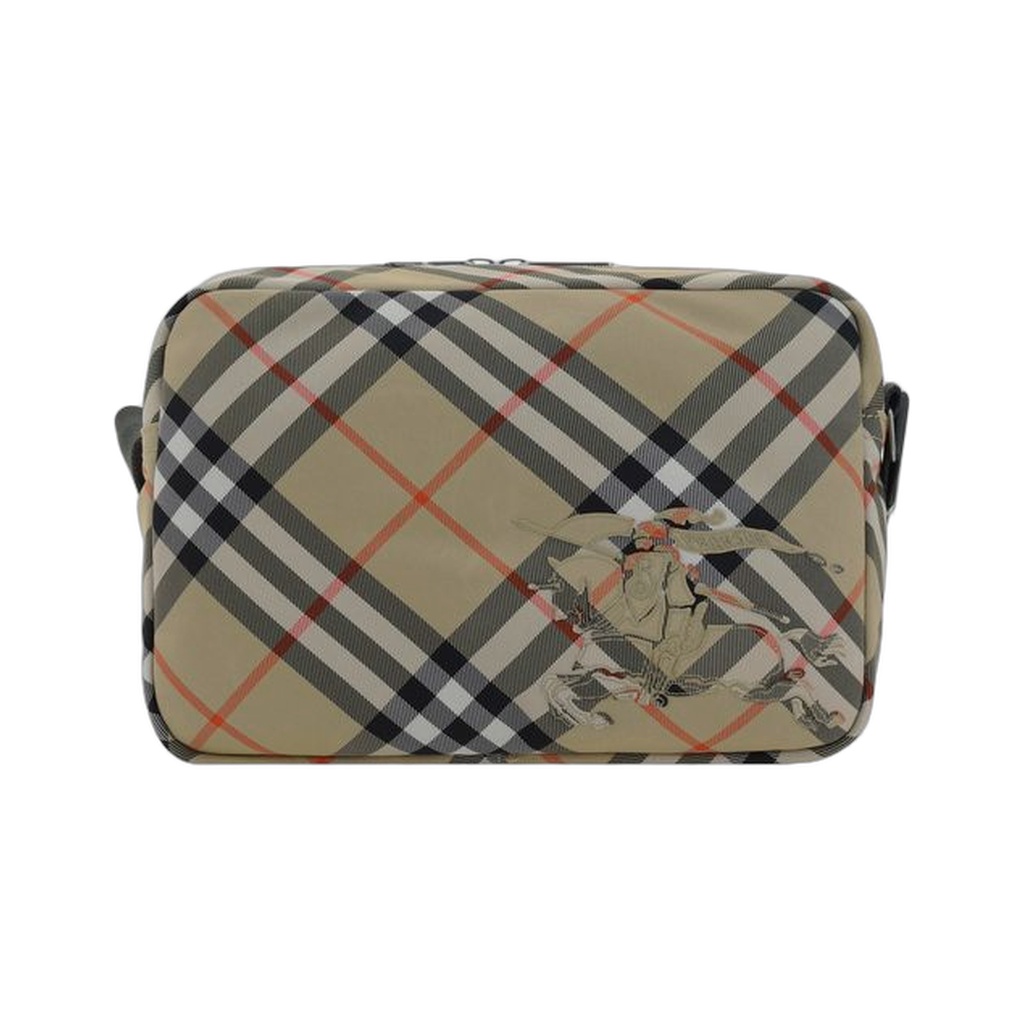 Beige Polyester Shoulder Bag