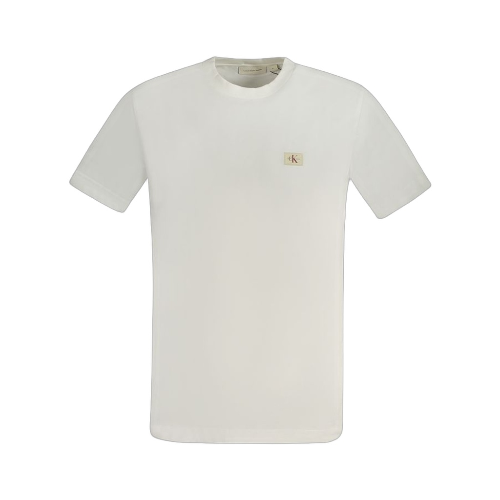 White Cotton Men T-Shirt