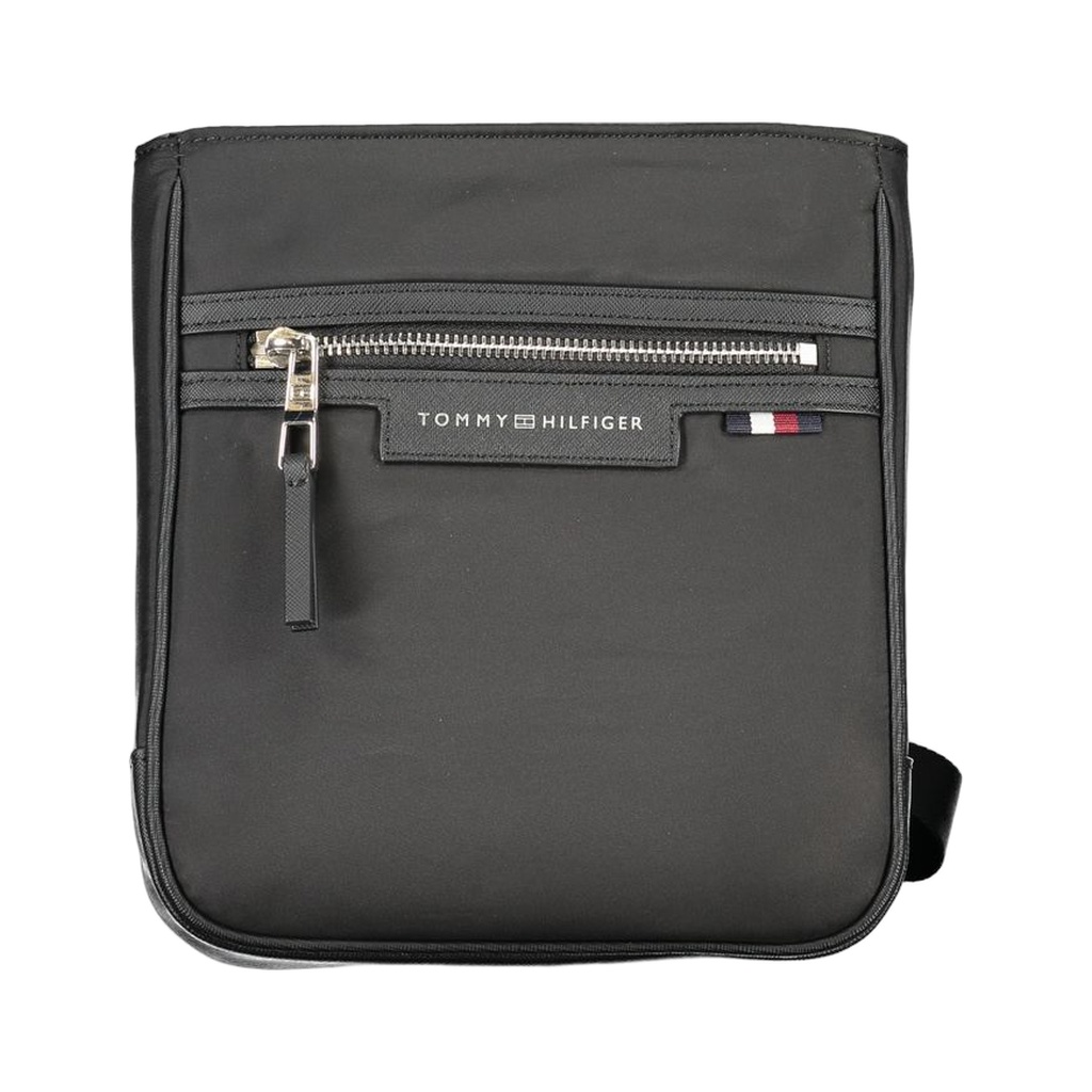 Black Polyester Shoulder Bag