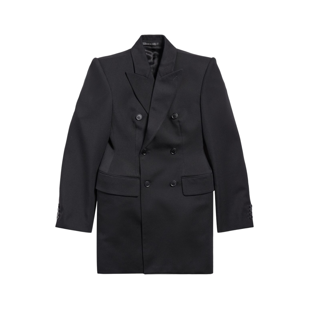 Double-Breasted Blazer In Black