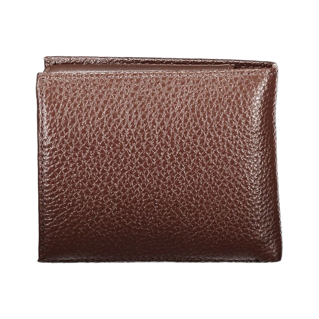 Elegant Brown Leather Bifold Wallet