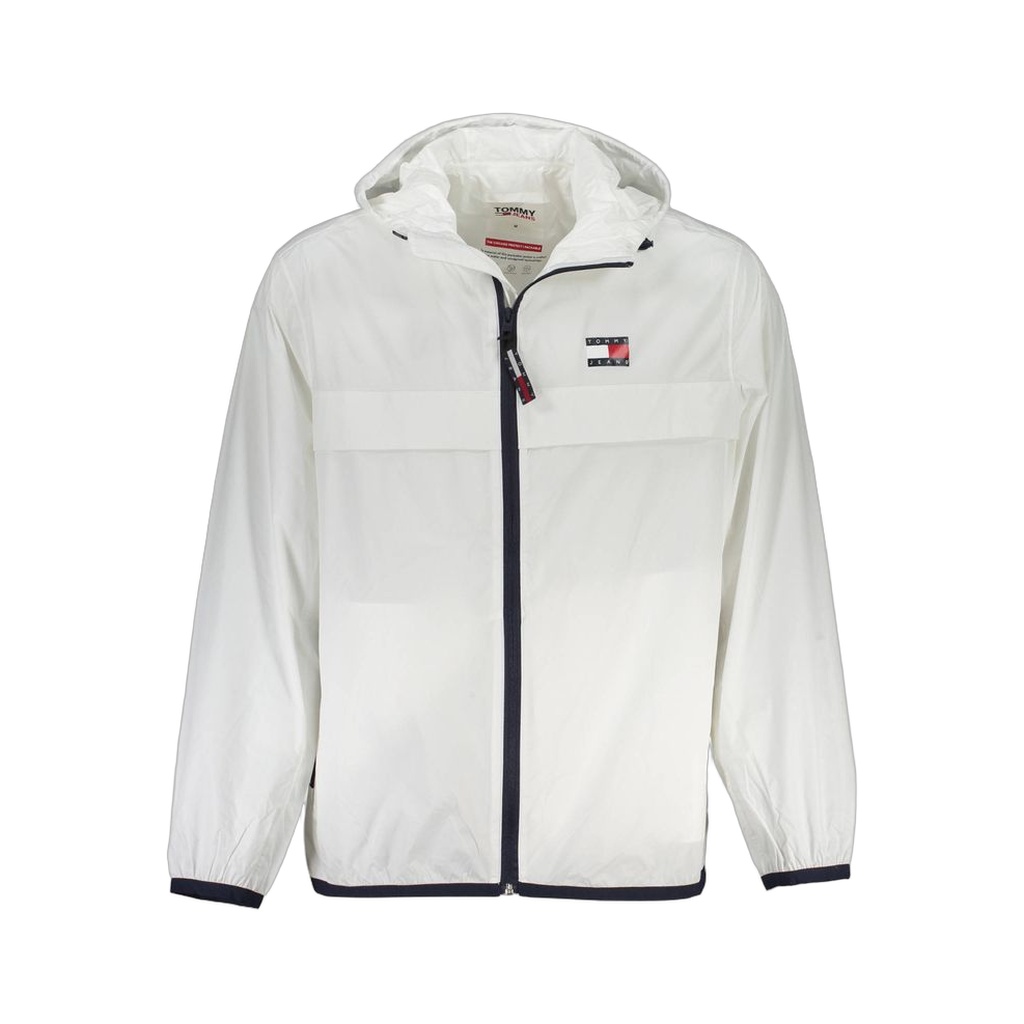 White Recycled Nylon Men Jacket