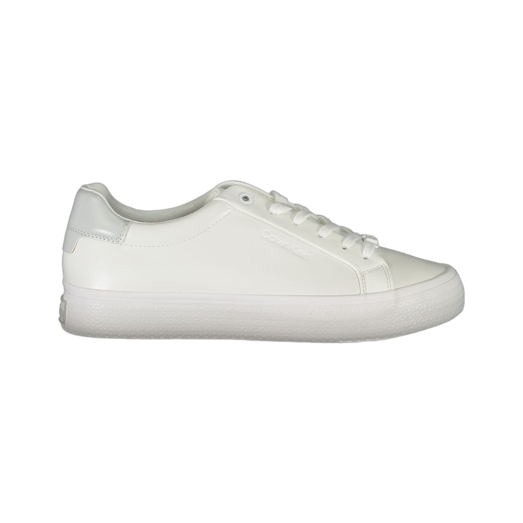 Elegant White Sneakers with Contrast Detailing