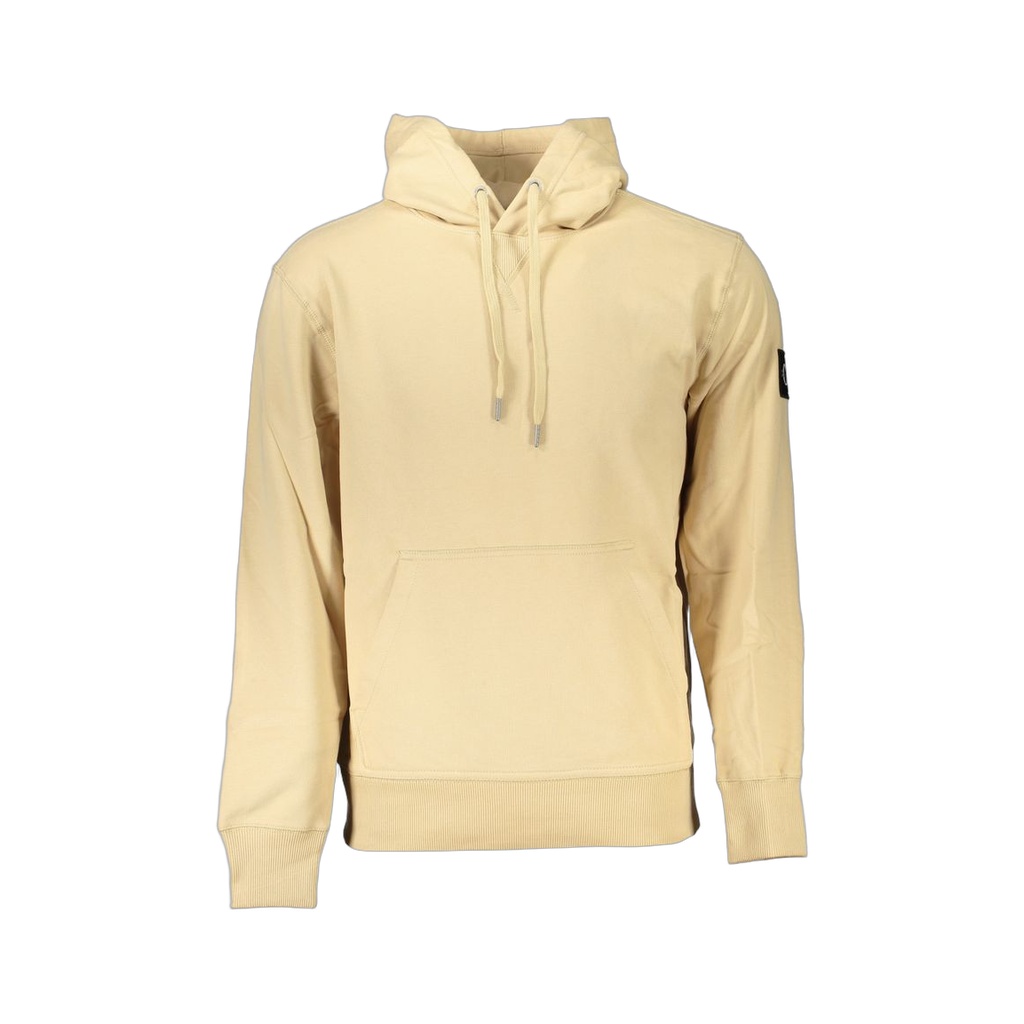 Beige Cotton Men Sweater