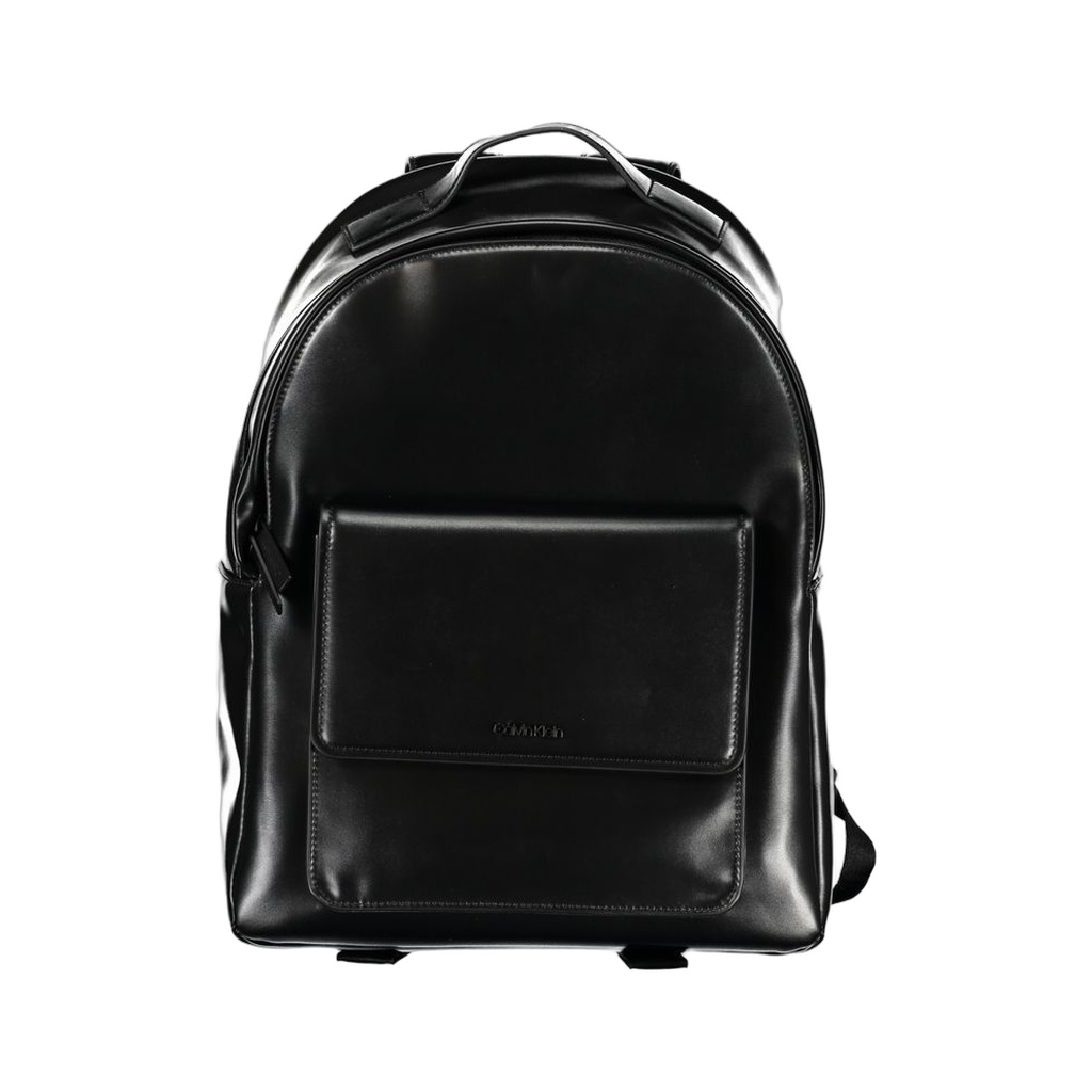 Elegant Black Urban Backpack with Laptop Compartment