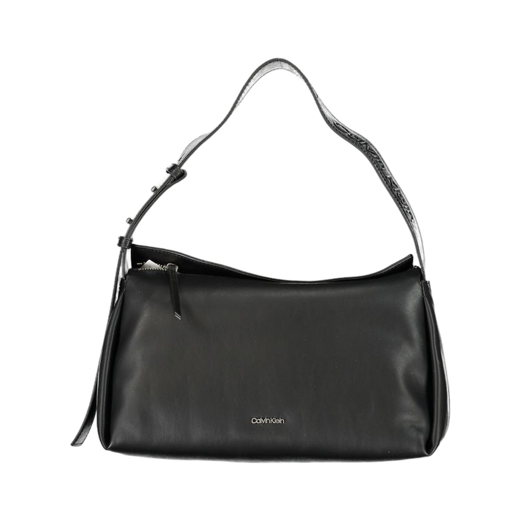 Black Polyester Handbag