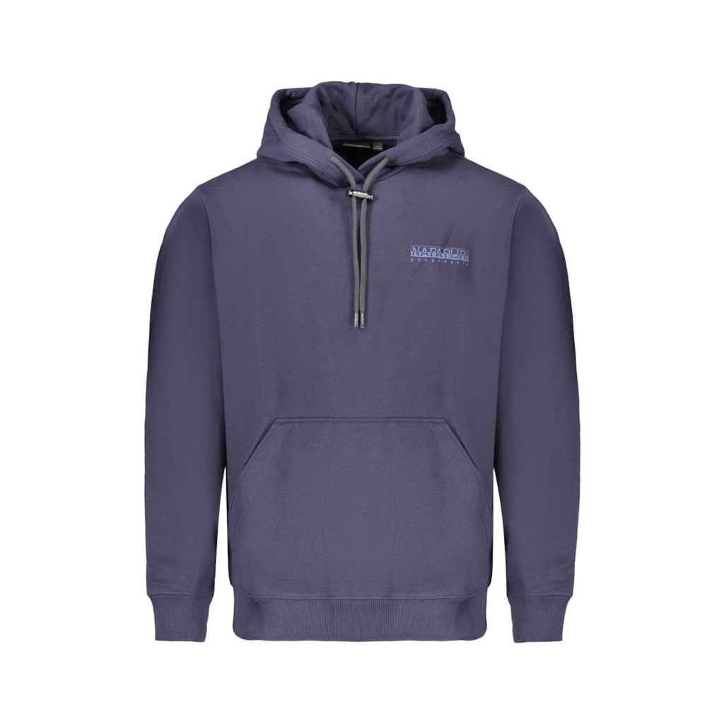 Blue Cotton Men Sweater