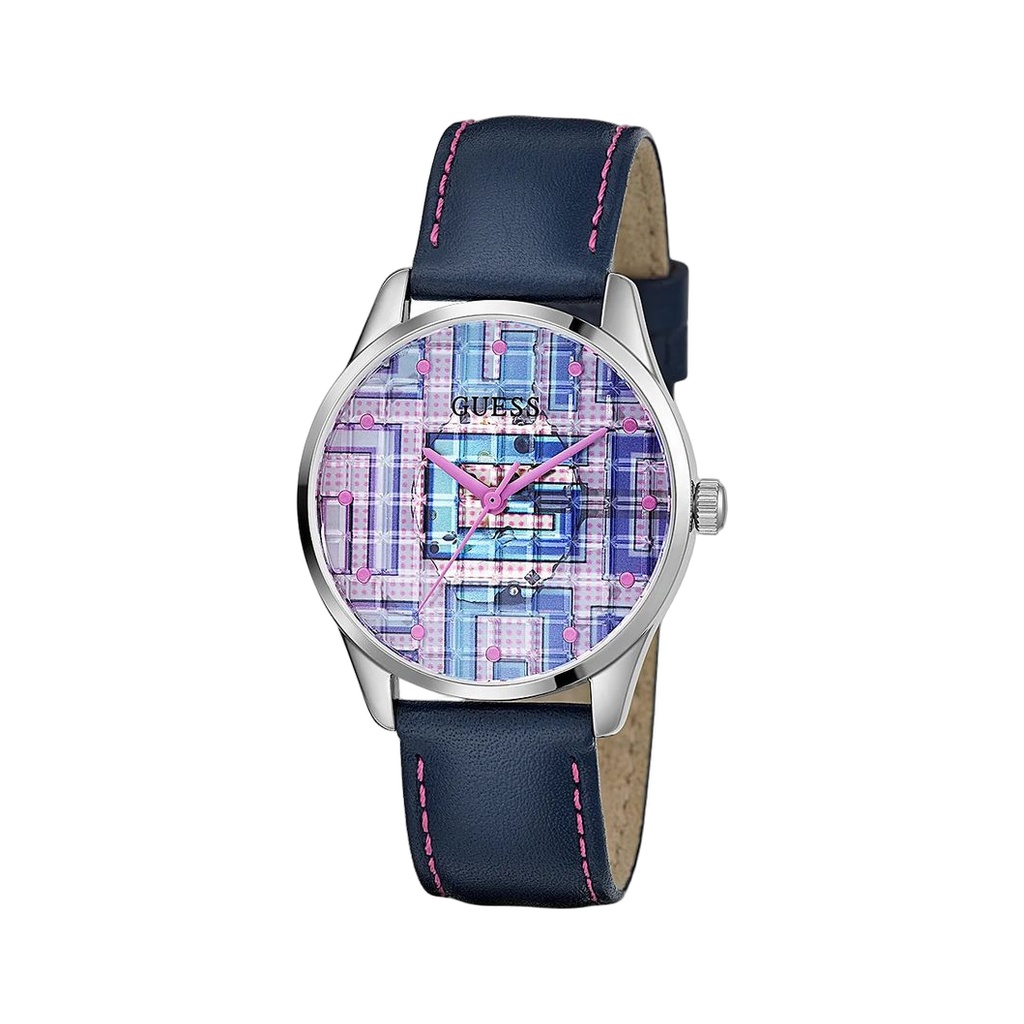 Blue Leather Dress Watch