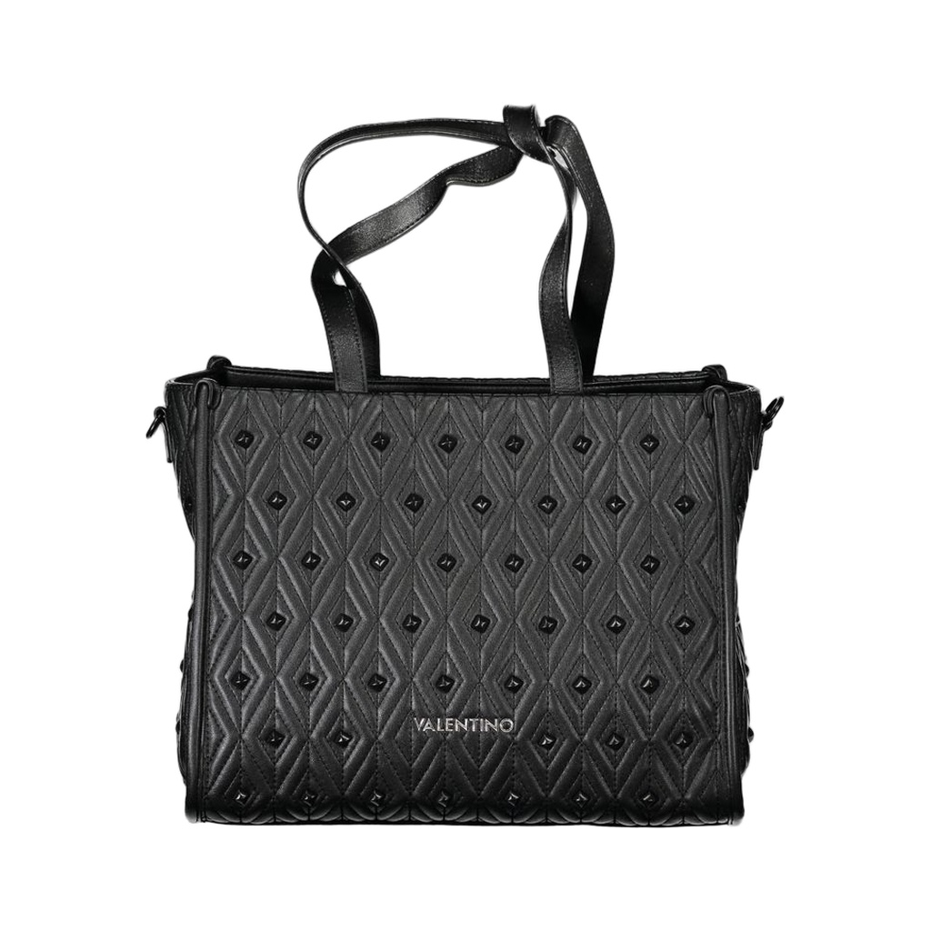 Black Polyethylene Women Handbag