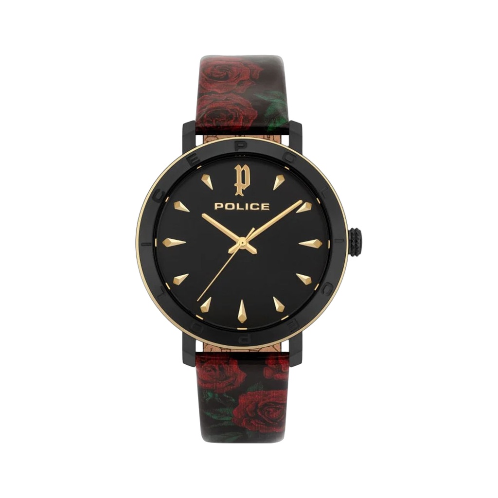 Red Stainless Steel Dress Watch