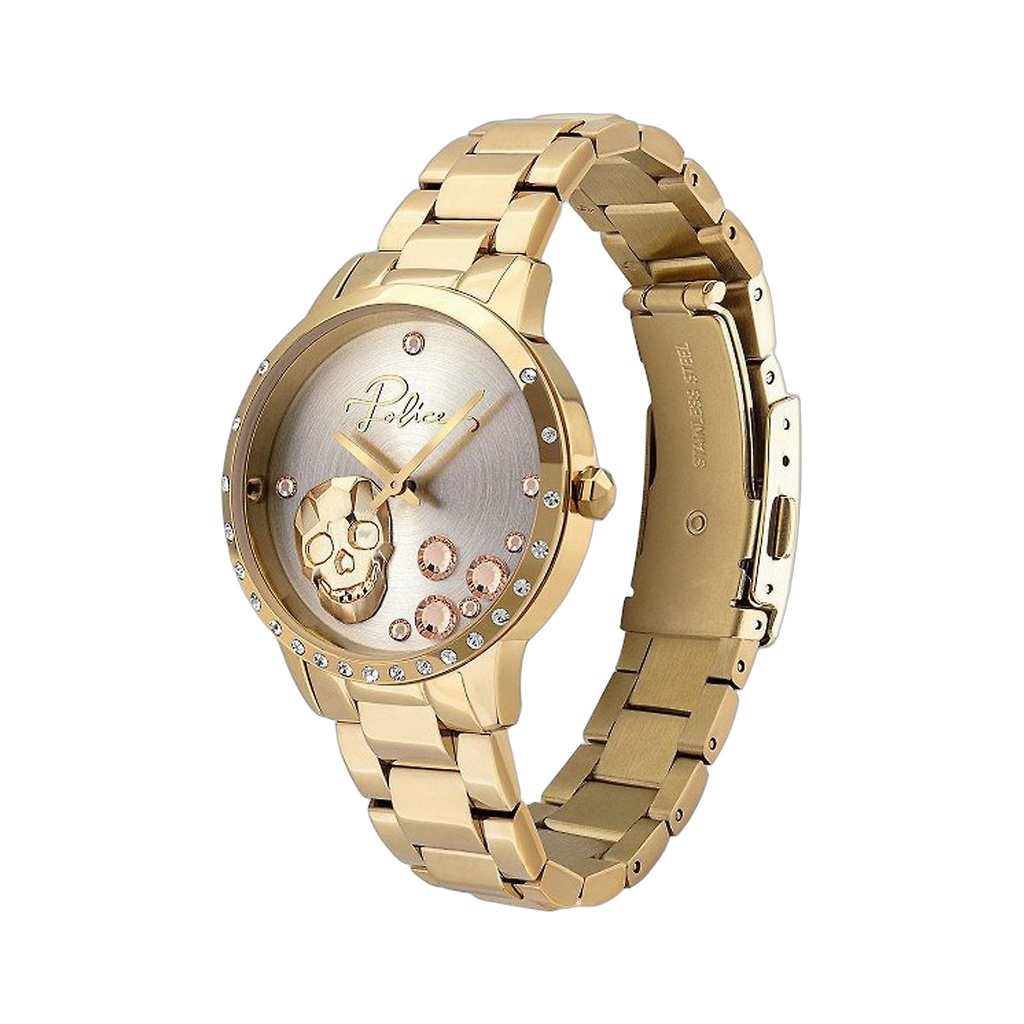 Gold Stainless Steel Dress Watch