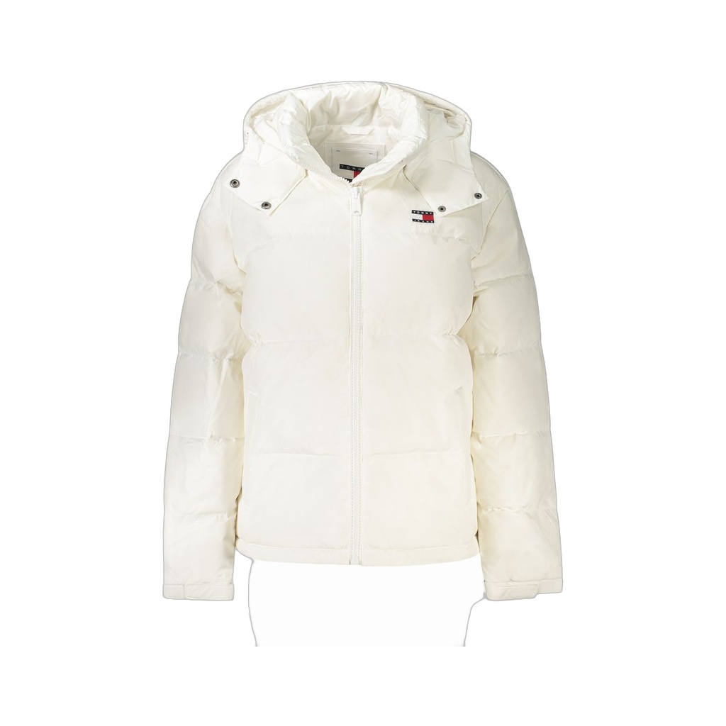 White Polyester Women Jacket
