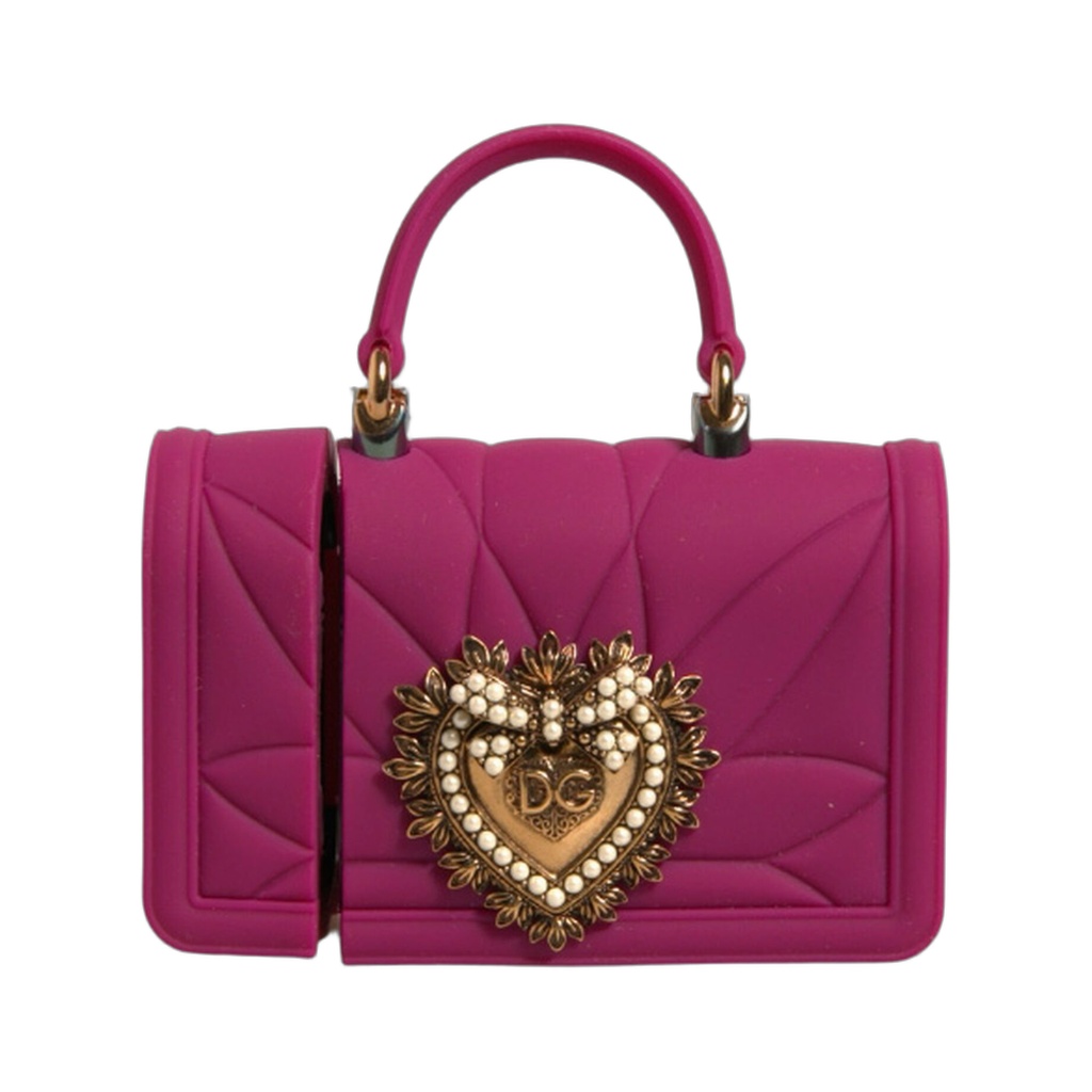 Pink Silicone Devotion Heart Cover Hand Bag Airpod Case