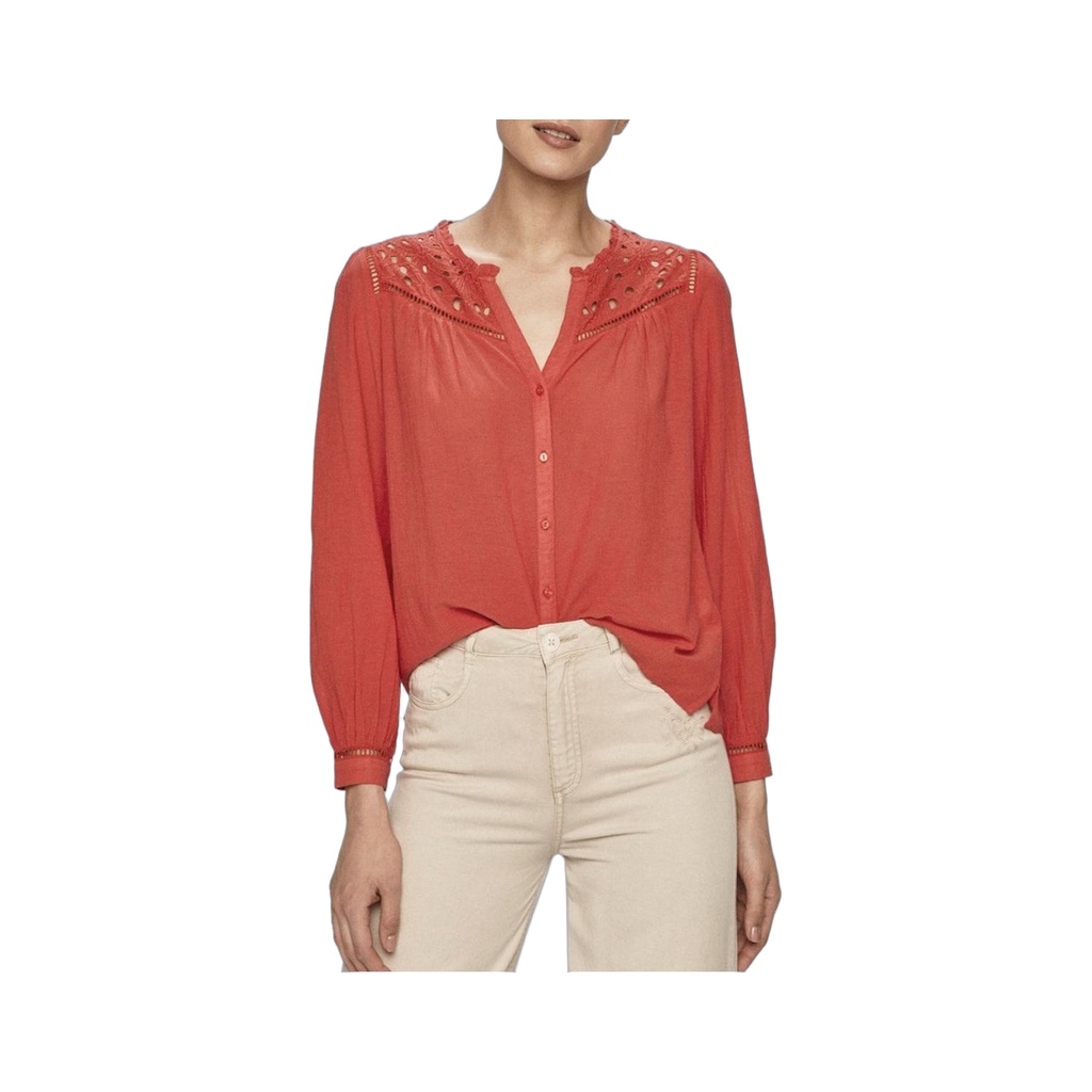 Red Viscose Blouse