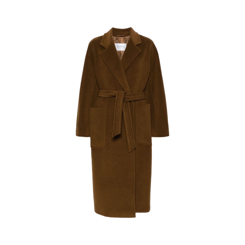 Max Mara Coats Leather Brown