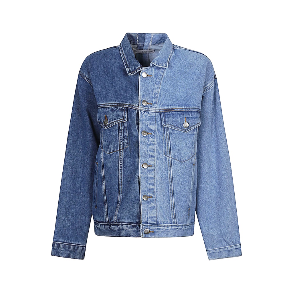 E.L.V. DENIM Coats Blue
