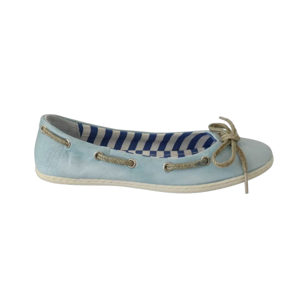 Minnesota Blue Stripe Flat Slip-On Shoes