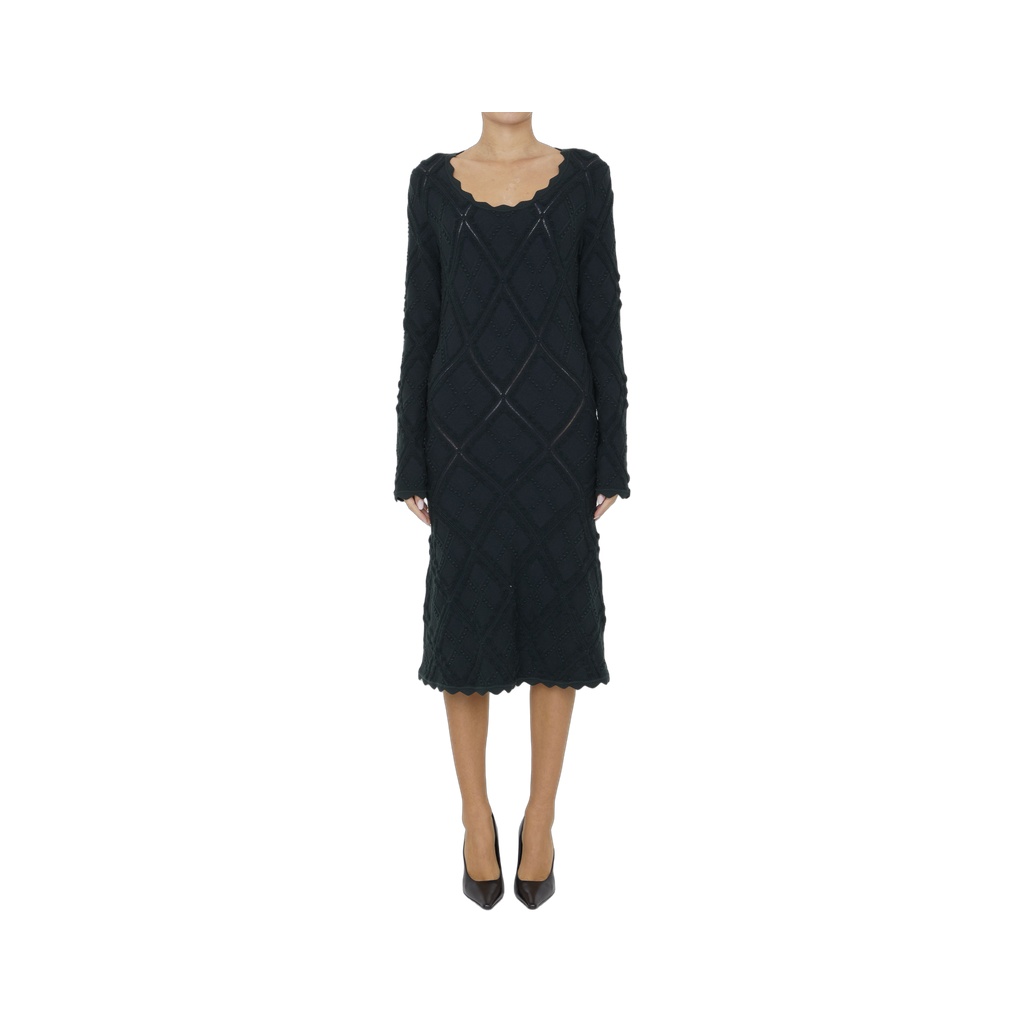 Aran knit dress