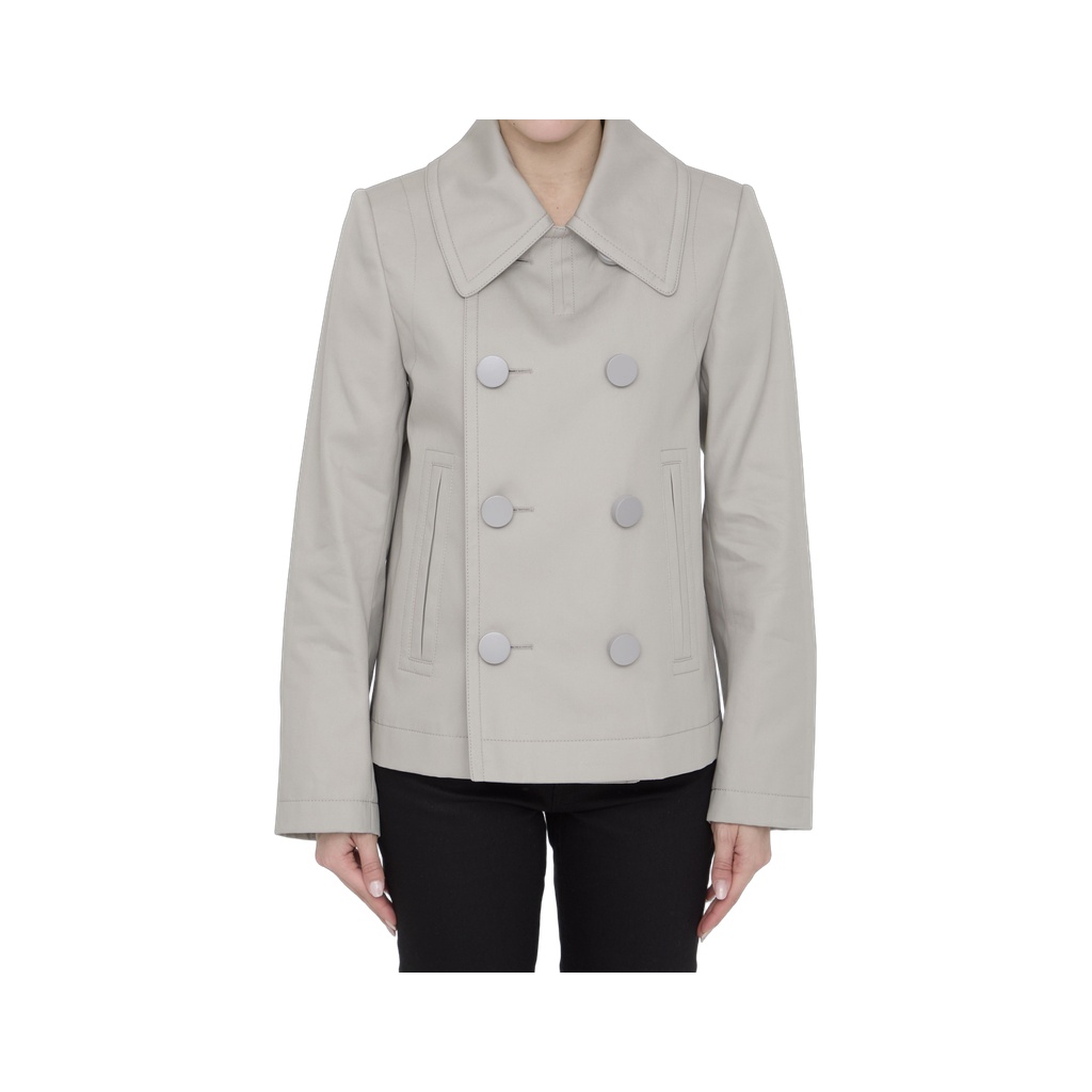 Double-breasted peacoat