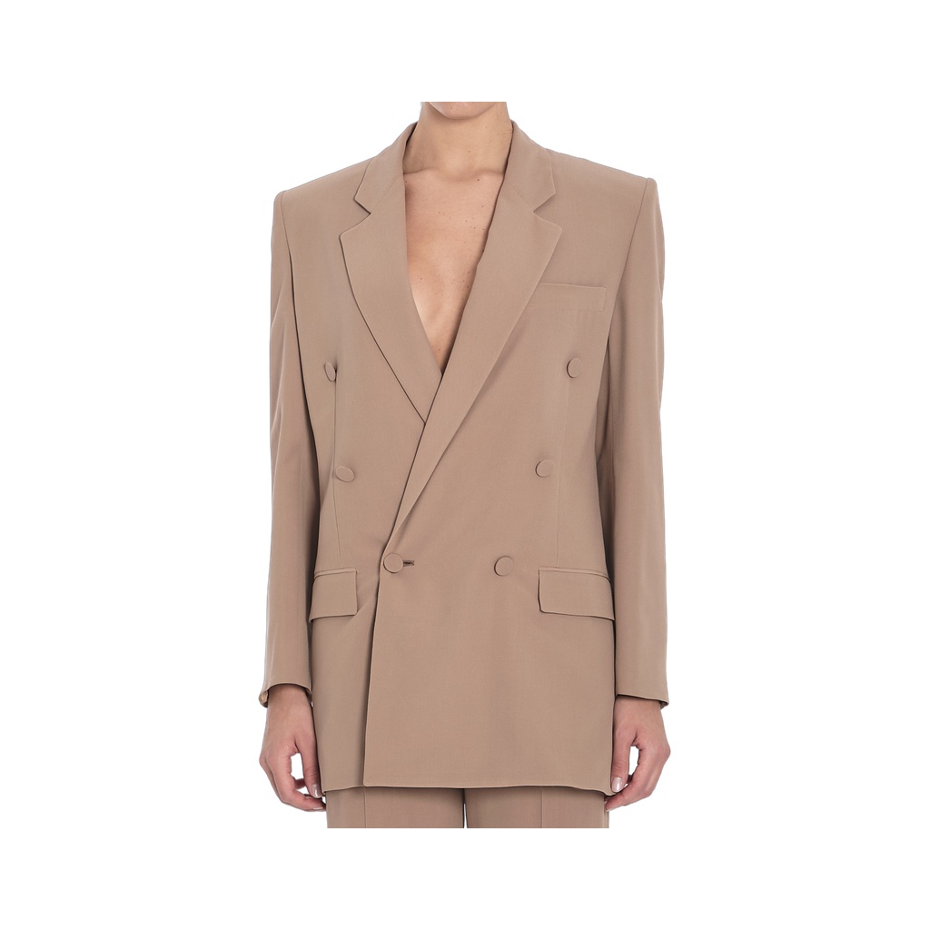 Jacket in silk crepe