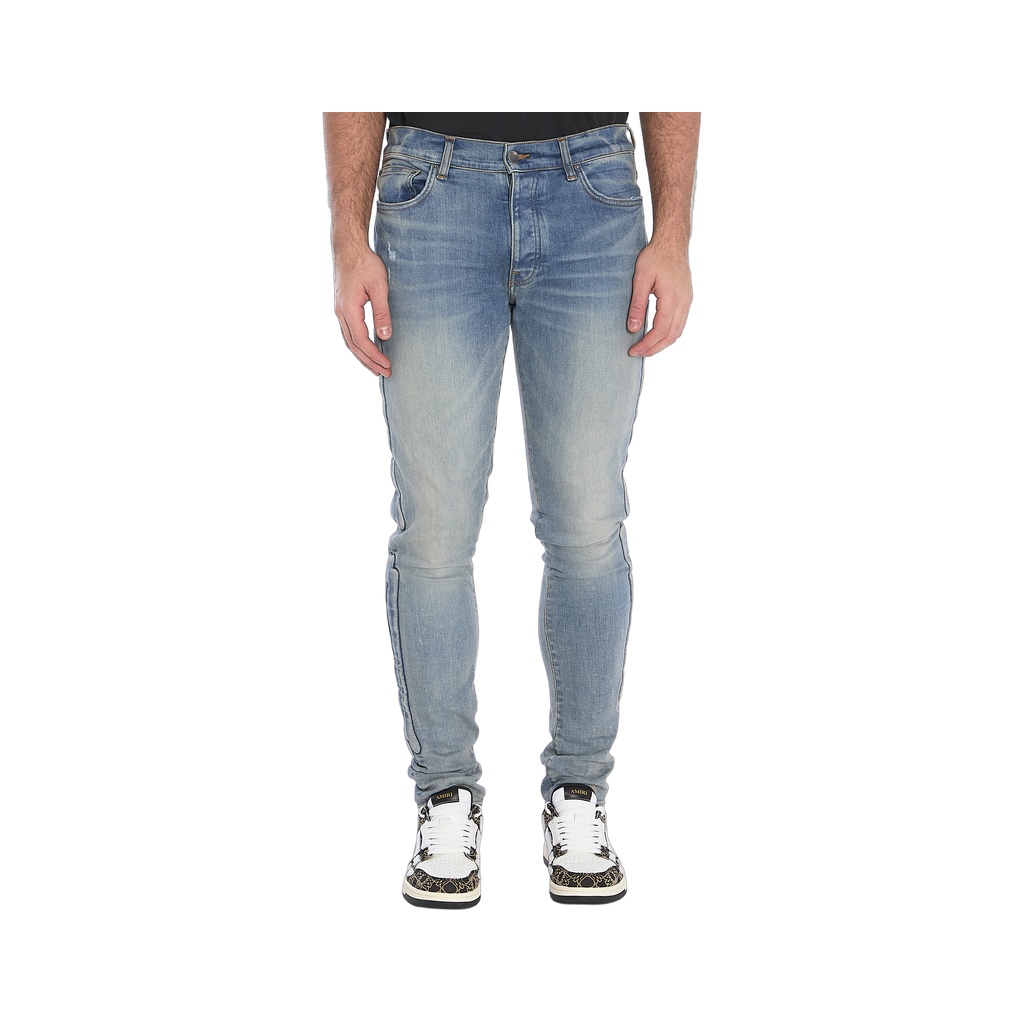 3D bones jeans