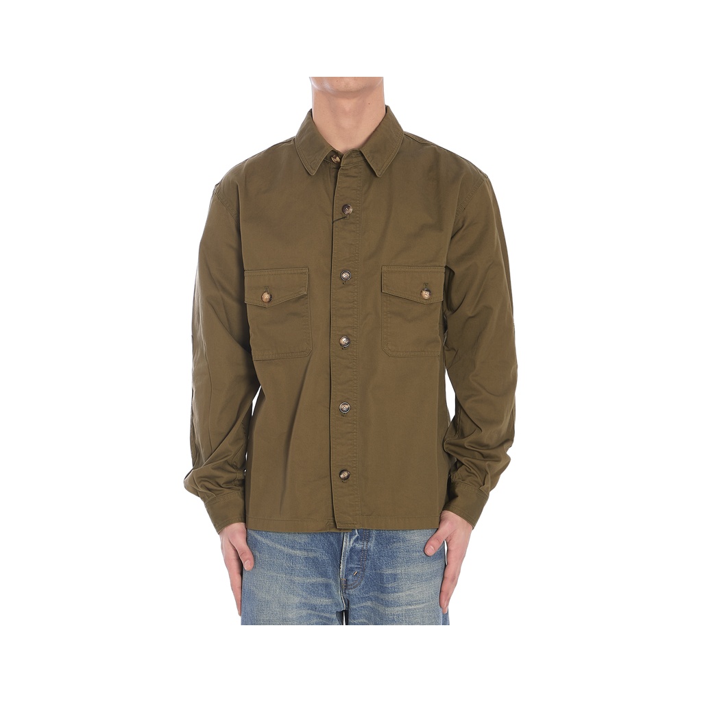 Cotton twill overshirt