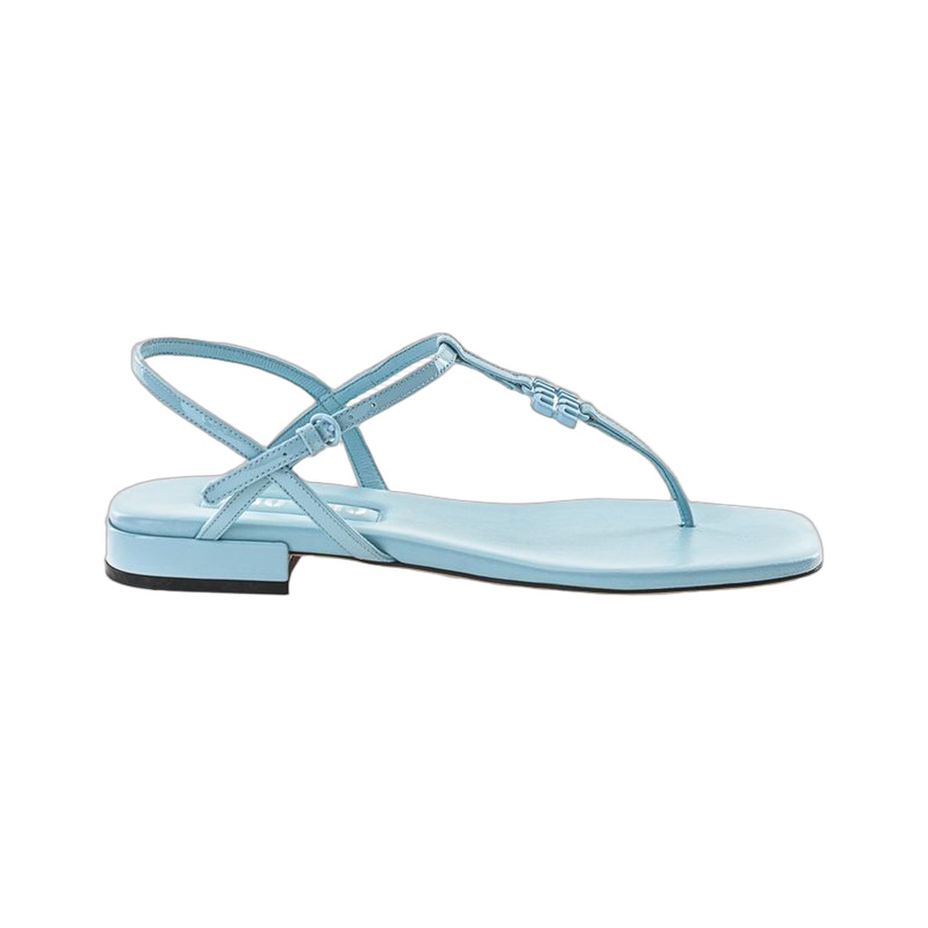 Blue Patent Leather Sandal