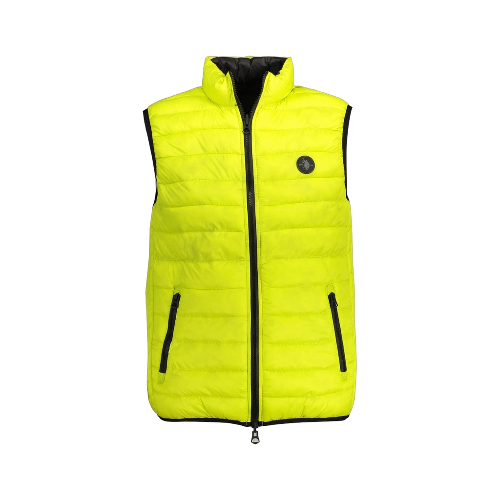 Yellow Nylon Men Jacket