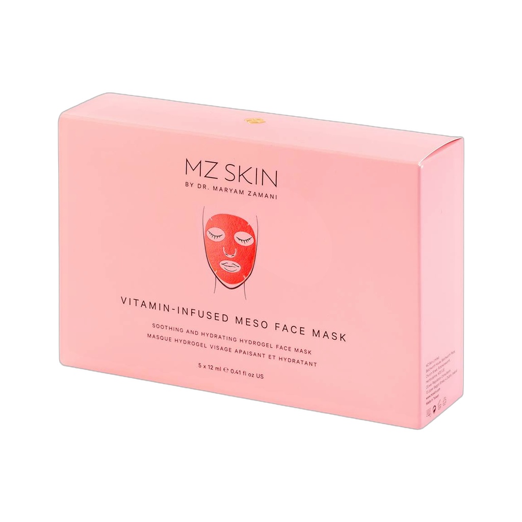 hydrating and soothing hydrogel face mask 5 pieces of 12 ml